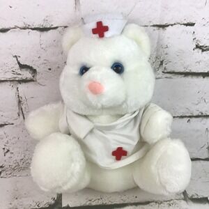 Sugar Loaf Teddy Bear Plush Nurse Doctor Get Well Gift Hospital Stuffed Animal